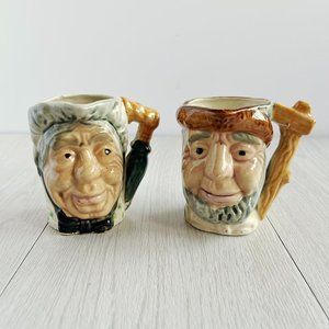Toby Jugs- Collectors Items- Set of 2 | Vintage Home Decor